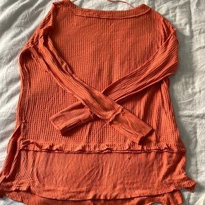 Free People Orange Top